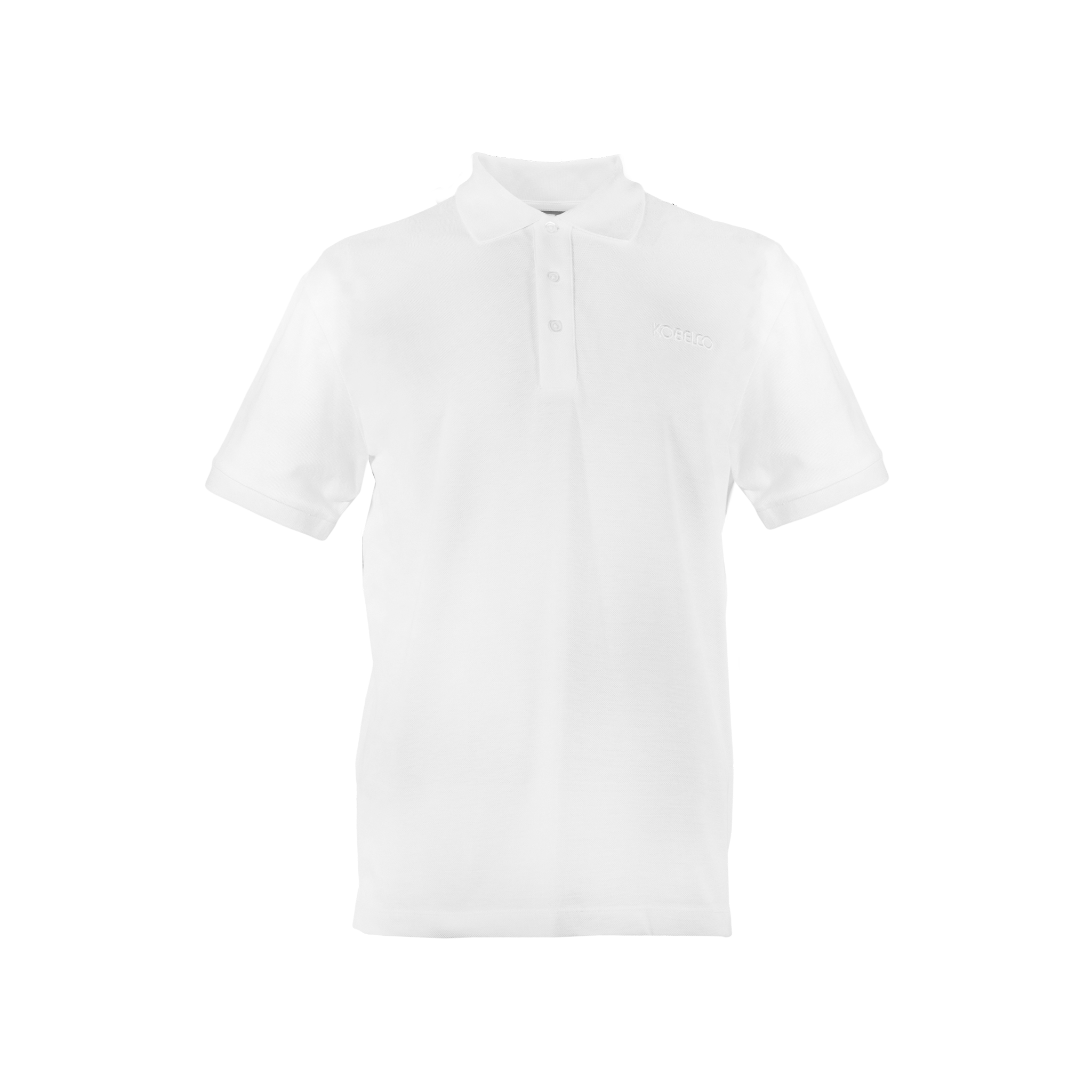 White Basic Polo Short Sleeve – Kobelco Fanshop